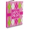 Pink & Green Argyle Hardbound Journal (Personalized)
