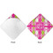 Pink & Green Argyle Hooded Baby Towel- Approval