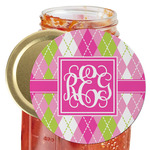 Pink & Green Argyle Jar Opener (Personalized)