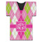Pink & Green Argyle Jersey Bottle Cooler (Personalized)