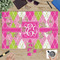 Pink & Green Argyle Jigsaw Puzzle 1014 Piece - In Context