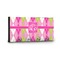 Pink & Green Argyle Key Hanger - Front View with Hooks