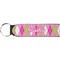 Pink & Green Argyle Keychain Fob (Personalized)
