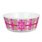 Pink & Green Argyle Kid's Bowl (Personalized)