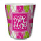 Pink & Green Argyle Kids Cup - Front