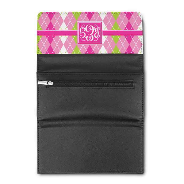 Pink & Green Argyle Ladies Wallet  (Personalized Opt)