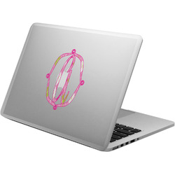 Pink & Green Argyle Laptop Decal (Personalized)
