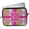 Pink & Green Argyle Laptop Sleeve / Case - 13" (Personalized)