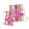 Pink & Green Argyle Laundry Bag - Both Bags