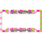Pink & Green Argyle License Plate Frame - Style A