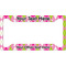Pink & Green Argyle License Plate Frame - Style A (Personalized)