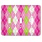 Pink & Green Argyle Light Switch Cover (3 Toggle Plate)