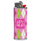 Pink & Green Argyle Case for BIC Lighters (Personalized)