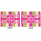 Pink & Green Argyle Linen Placemat - APPROVAL (double sided)