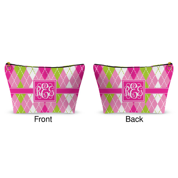 Pink & Green Argyle Makeup Bag Approval