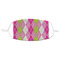 Pink & Green Argyle Mask1 Adult Small