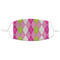 Pink & Green Argyle Adult Cloth Face Mask - Standard
