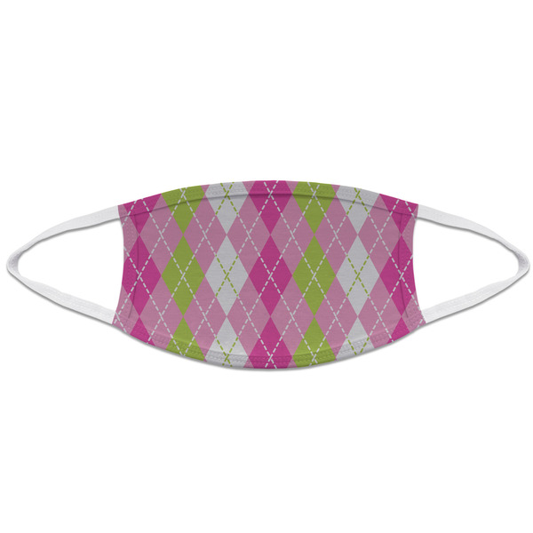 Pink & Green Argyle Mask2