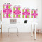 Pink & Green Argyle Matte Poster - Sizes