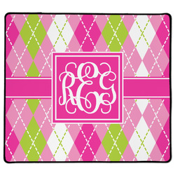 Pink & Green Argyle XL Gaming Mouse Pad - 18" x 16" (Personalized)