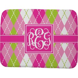 Pink & Green Argyle Memory Foam Bath Mat - 48"x36" (Personalized)