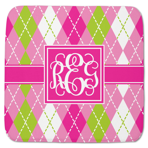 Pink & Green Argyle Memory Foam Bath Mat 48 X 48