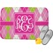 Pink & Green Argyle Memory Foam Bath Mat (Personalized)