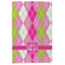 Pink & Green Argyle Microfiber Dish Towel - APPROVAL
