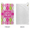 Pink & Green Argyle Microfiber Golf Towels - Small - APPROVAL