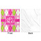 Pink & Green Argyle Minky Blanket - 50"x60" - Single Sided - Front & Back