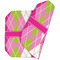 Pink & Green Argyle Octagon Placemat - Double Print (folded)
