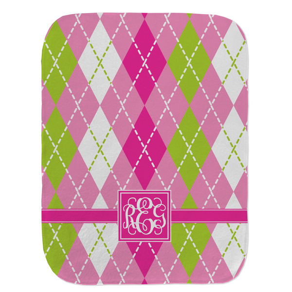 Pink & Green Argyle Old Burp Flat