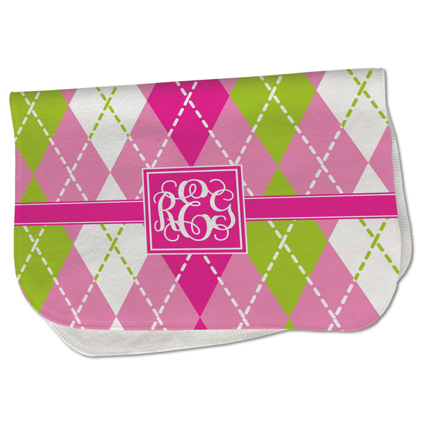 Pink & Green Argyle Old Burp Folded