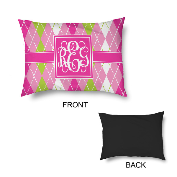 Pink & Green Argyle Outdoor Dog Beds - Small - APPROVAL