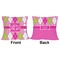 Pink & Green Argyle Outdoor Pillow - 18x18