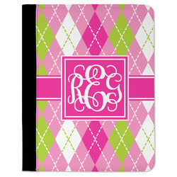 Pink & Green Argyle Padfolio Clipboard (Personalized)