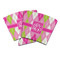 Pink & Green Argyle Party Cup Sleeves - PARENT MAIN