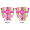 Pink & Green Argyle Party Cup Sleeves - with bottom - APPROVAL