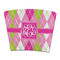 Pink & Green Argyle Party Cup Sleeve - without bottom (Personalized)