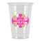Pink & Green Argyle Party Cups - 16oz (Personalized)