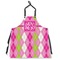 Pink & Green Argyle Personalized Apron