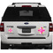 Pink & Green Argyle Personalized Car Magnets on Ford Explorer