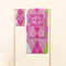 Pink & Green Argyle Personalized Towel Set
