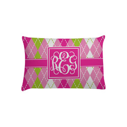 Pink & Green Argyle Pillow Case - Toddler (Personalized)
