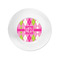 Pink & Green Argyle Plastic Party Appetizer & Dessert Plates - Approval