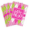 Pink & Green Argyle Playing Cards - Hand Back View