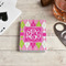 Pink & Green Argyle Playing Cards - In Context