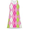 Pink & Green Argyle Racerback Dress - Front