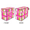 Pink & Green Argyle Recipe Box - Full Color - Approval