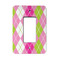Pink & Green Argyle Rocker Light Switch Covers - Single - MAIN
